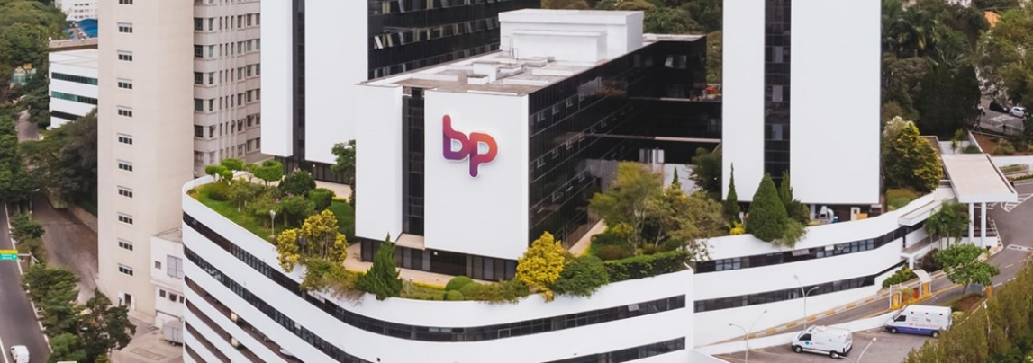 Banner do prédio da BP Paulista