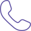 Logo de um telefone com linhas azuis